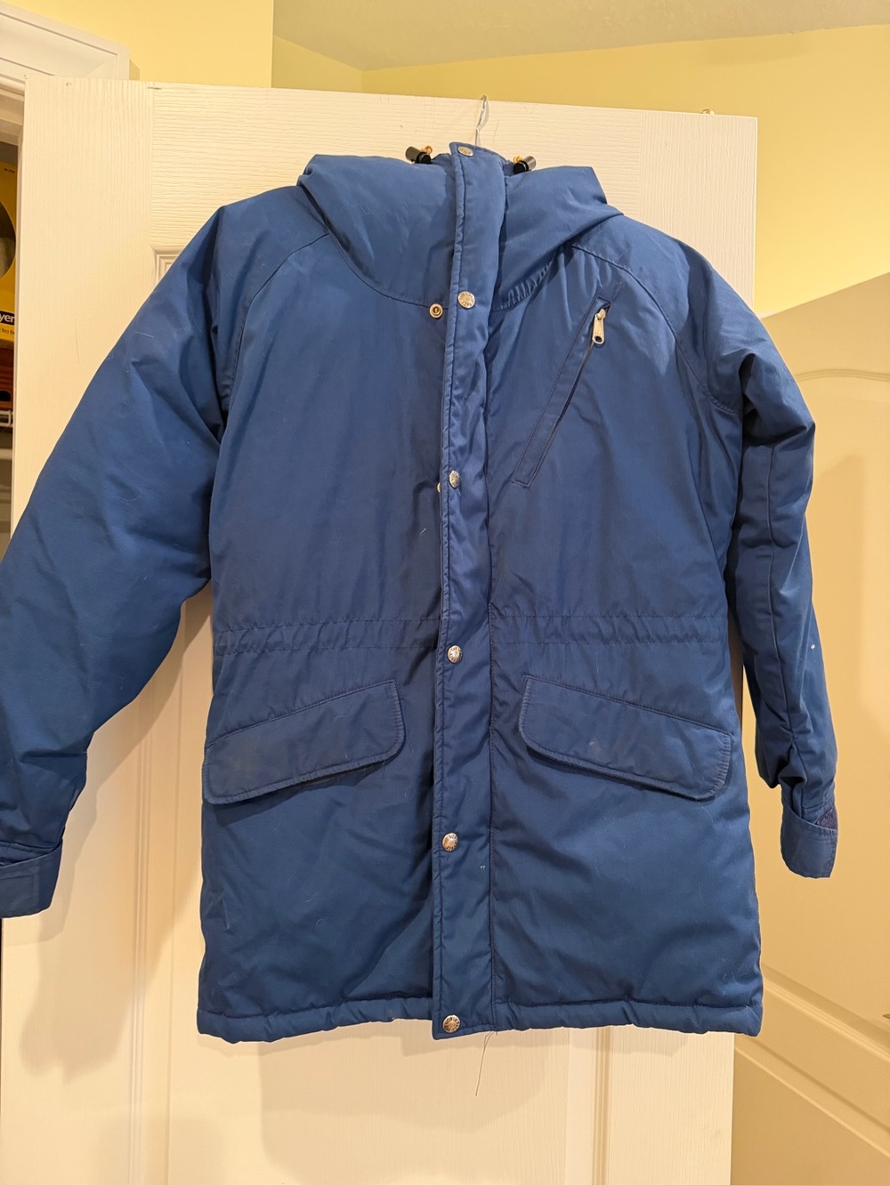 The North Face Blue Hooded Winter Coat